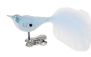 baculák ptáček / 6cm / BÍLÝ PORCELÁN / 6ks