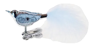baculák ptáček / 6cm / STŘÍBRNÝ / 6ks