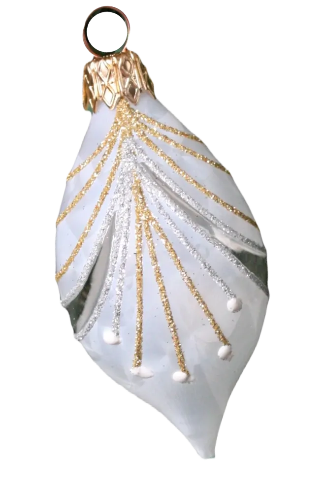 oliva 8x4cm / 2303 / BÍLÝ MRAZOLAK / 12ks