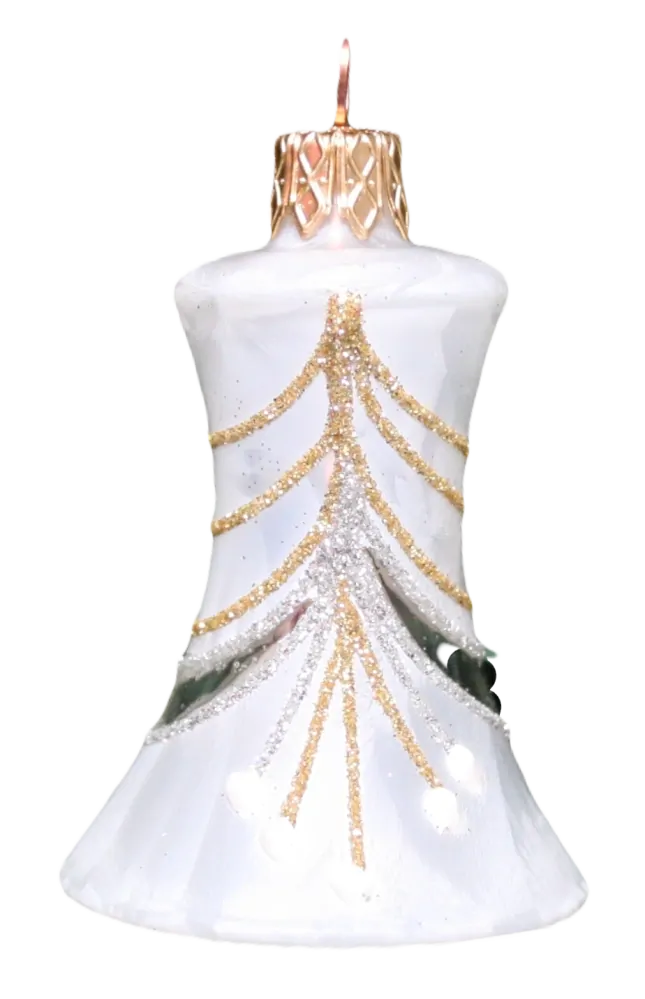 zvonek 5,5cm / 2303 / BÍLÝ MRAZOLAK / 12ks