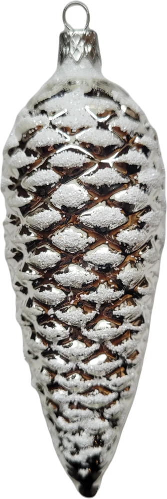 šiška velká stříbrná / 13cm / 4ks