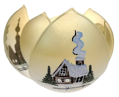 leknín svícen / ZLATÝ / 12cm / 1ks
