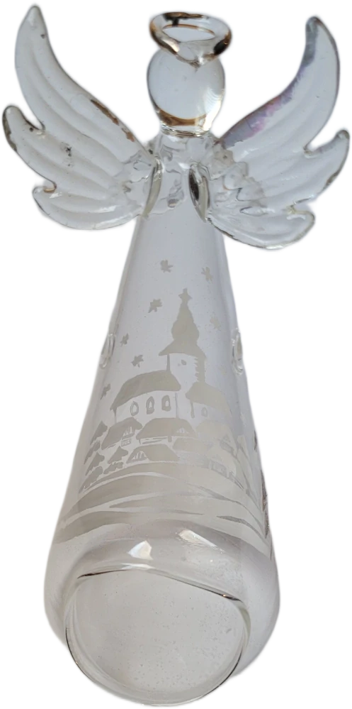 anděl vesnice / BÍLÝ  / 18CM / 1ks