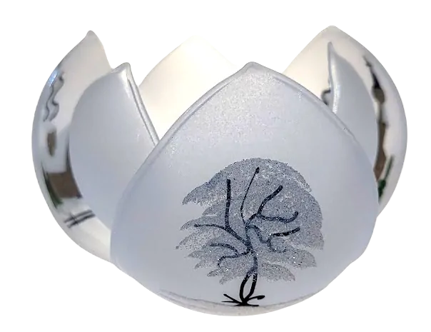 leknín svícen / BÍLÝ / 12cm / 1ks
