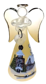 vánoční andílek / ZLATÝ / 9cm / 1ks