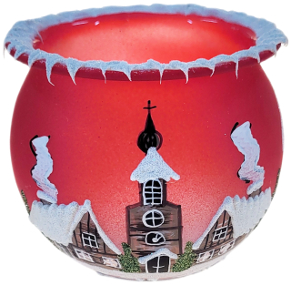 kalich svícen / ČERVENÁ / 10cm / 1ks