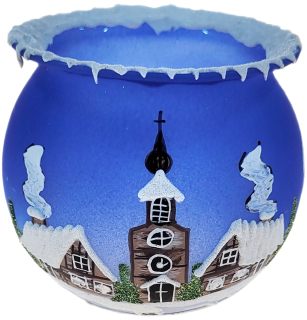 kalich svícen / MODRÁ / 10cm / 1ks
