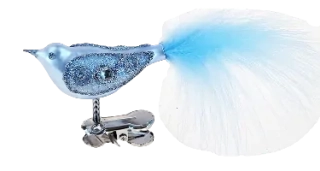 baculák ptáček / 6cm / SV. MODRÁ / 6ks