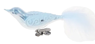 pták / 10,5cm / BÍLÝ PORCELÁN / 3ks
