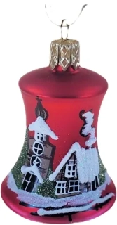 zvonek 5,5cm / 4312 / ČERVENÁ / 12ks v balení