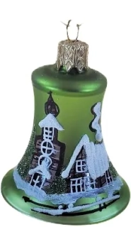 zvonek 5,5cm / 4312 / ZELENÁ / 12ks v balení
