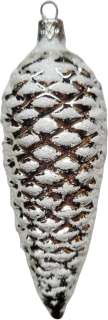 šiška velká stříbrná / 13cm / 4ks