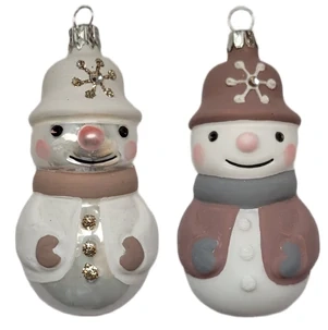 sněhulák šála / 8cm / 6ks (3+3)