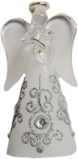 celorční andílek / STŘÍBRNÝ / 9cm / 1ks