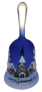 zvonek držadlo / MODRÁ / 13cm / 1ks